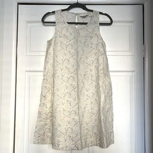 Beige linen dress in XS